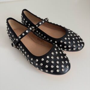 House of Harlow Studded Mary Jane Flats Black Size 6.5